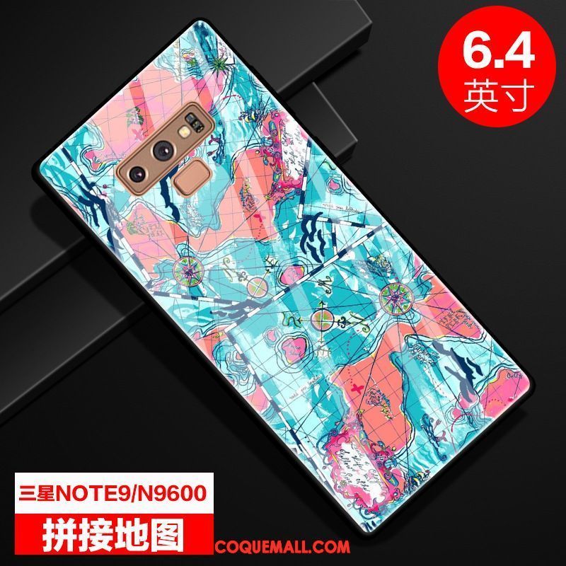 Étui Samsung Galaxy Note 9 Bleu Protection Étoile, Coque Samsung Galaxy Note 9 Personnalité Coloré