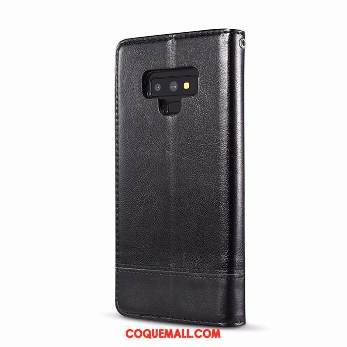 Étui Samsung Galaxy Note 9 Business Incassable Rouge, Coque Samsung Galaxy Note 9 Étui En Cuir Étoile Braun