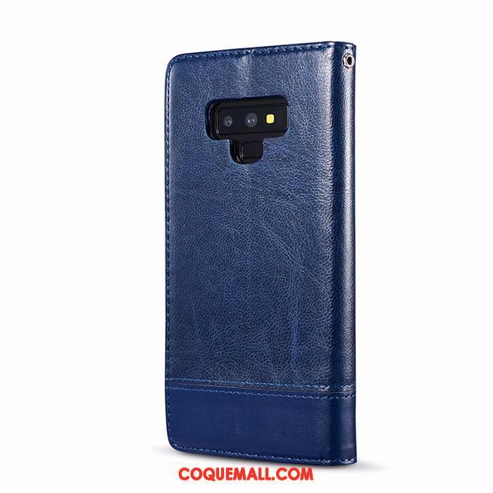 Étui Samsung Galaxy Note 9 Business Incassable Rouge, Coque Samsung Galaxy Note 9 Étui En Cuir Étoile Braun