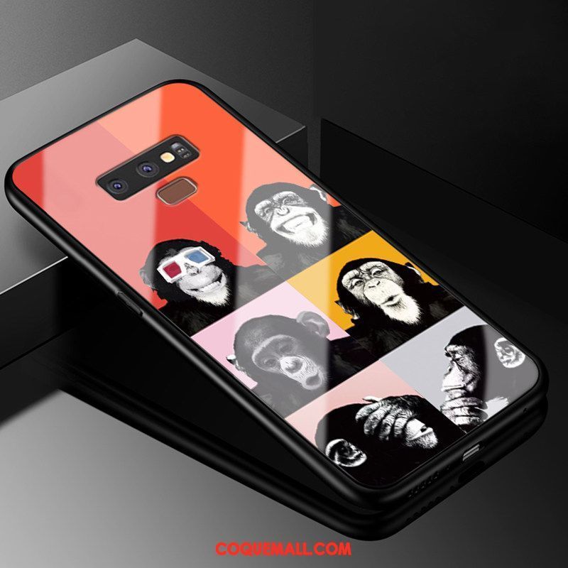 Étui Samsung Galaxy Note 9 Dessin Animé Téléphone Portable Tendance, Coque Samsung Galaxy Note 9 Verre Personnalité