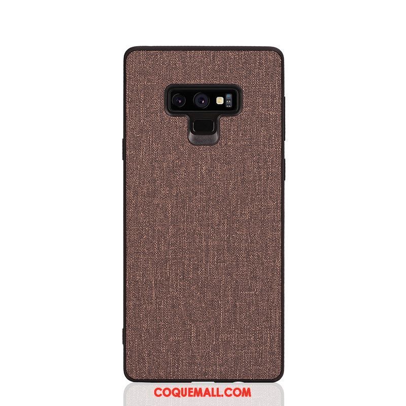 Étui Samsung Galaxy Note 9 Difficile Délavé En Daim Marque De Tendance, Coque Samsung Galaxy Note 9 Silicone Protection