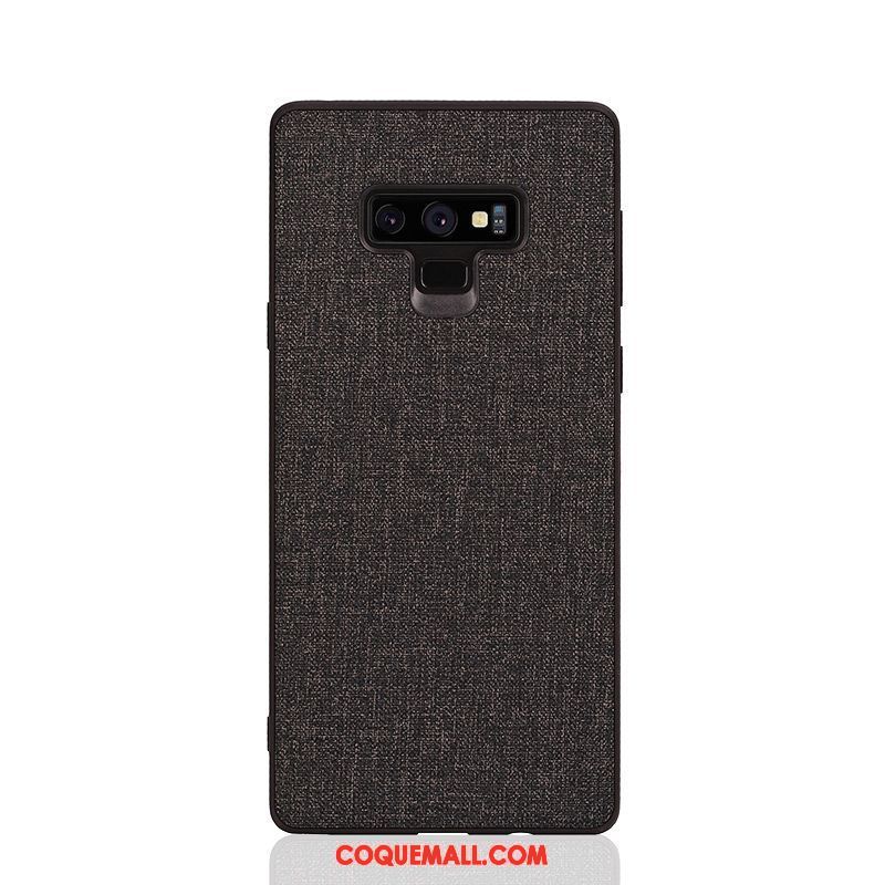 Étui Samsung Galaxy Note 9 Difficile Délavé En Daim Marque De Tendance, Coque Samsung Galaxy Note 9 Silicone Protection