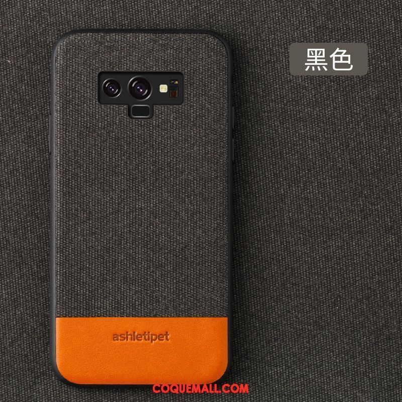 Étui Samsung Galaxy Note 9 Fluide Doux Business Tout Compris, Coque Samsung Galaxy Note 9 Gris À Bord