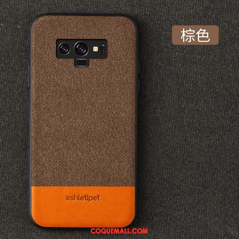 Étui Samsung Galaxy Note 9 Fluide Doux Business Tout Compris, Coque Samsung Galaxy Note 9 Gris À Bord