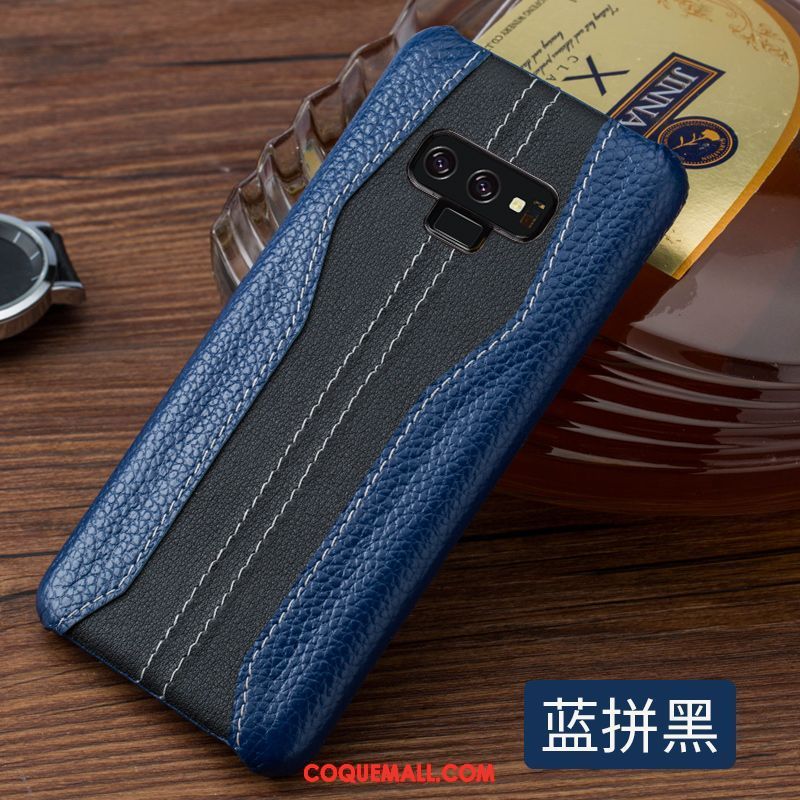 Étui Samsung Galaxy Note 9 Incassable Téléphone Portable Cuir, Coque Samsung Galaxy Note 9 Personnalité Couvercle Arrière