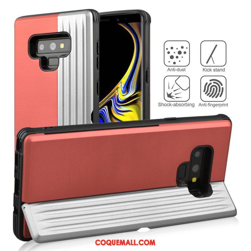 Étui Samsung Galaxy Note 9 Incassable Étoile Téléphone Portable, Coque Samsung Galaxy Note 9 Rouge Protection