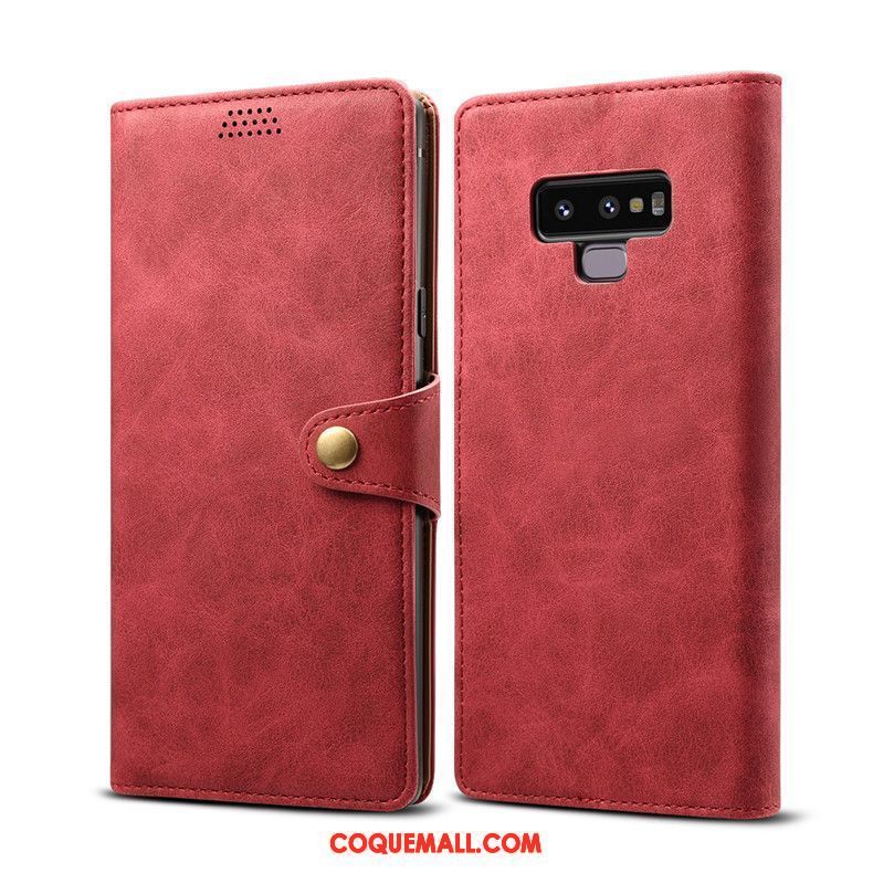 Étui Samsung Galaxy Note 9 Incassable Étui En Cuir Étoile, Coque Samsung Galaxy Note 9 Vert Fluide Doux