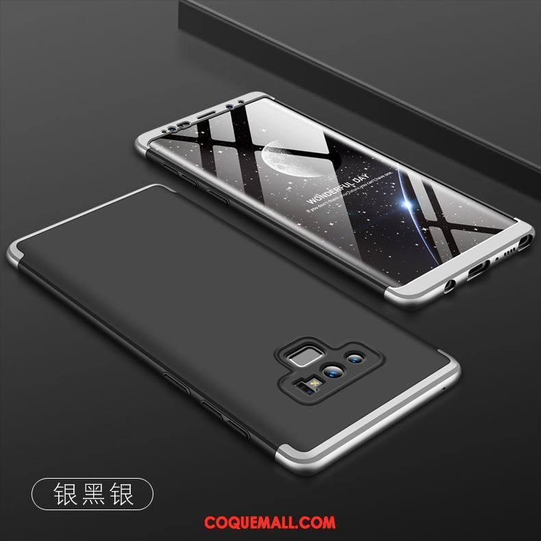 Étui Samsung Galaxy Note 9 Légères Délavé En Daim Noir, Coque Samsung Galaxy Note 9 Étoile Téléphone Portable