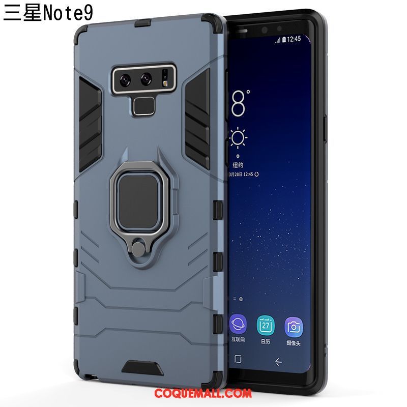 Étui Samsung Galaxy Note 9 Magnétisme Fluide Doux Nouveau, Coque Samsung Galaxy Note 9 Délavé En Daim Noir