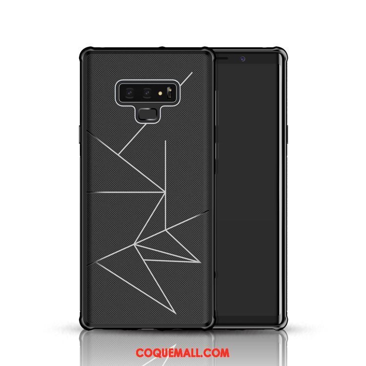 Étui Samsung Galaxy Note 9 Noir Téléphone Portable Magnétisme, Coque Samsung Galaxy Note 9 Incassable Rouge