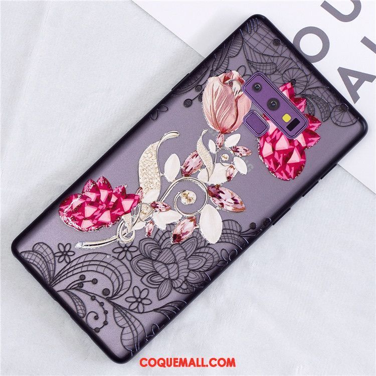 Étui Samsung Galaxy Note 9 Nouveau Étoile Fleur, Coque Samsung Galaxy Note 9 Protection Téléphone Portable