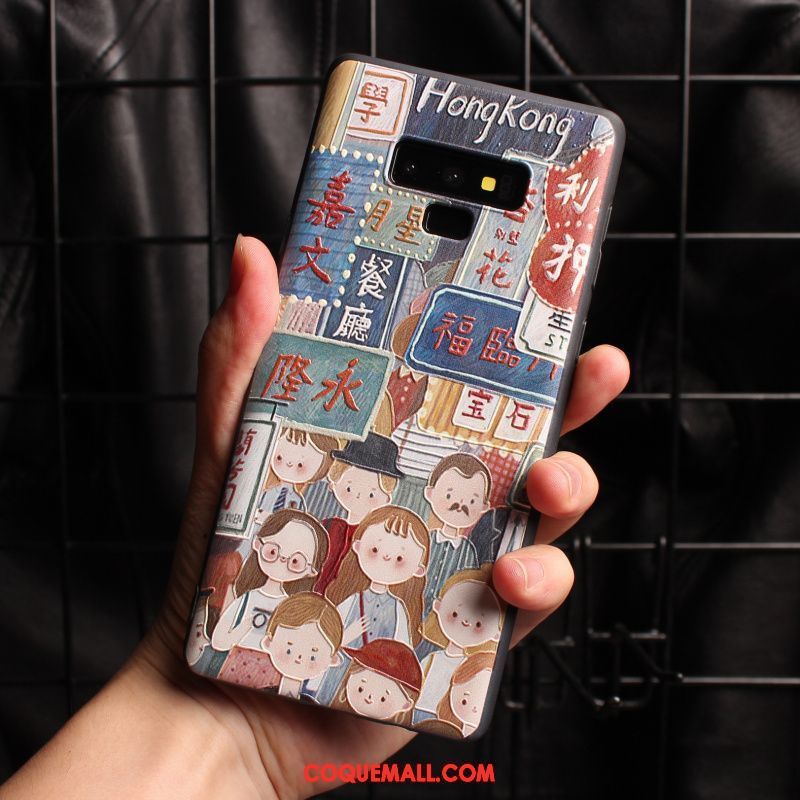 Étui Samsung Galaxy Note 9 Personnalité Fluide Doux Silicone, Coque Samsung Galaxy Note 9 Dessin Animé Tout Compris