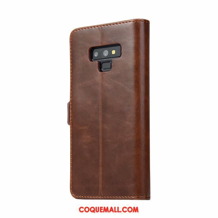 Étui Samsung Galaxy Note 9 Portefeuille Étui En Cuir Carte, Coque Samsung Galaxy Note 9 Téléphone Portable Business