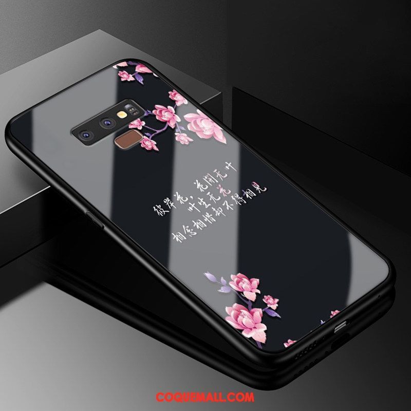 Étui Samsung Galaxy Note 9 Rose Protection Charmant, Coque Samsung Galaxy Note 9 Tout Compris Silicone