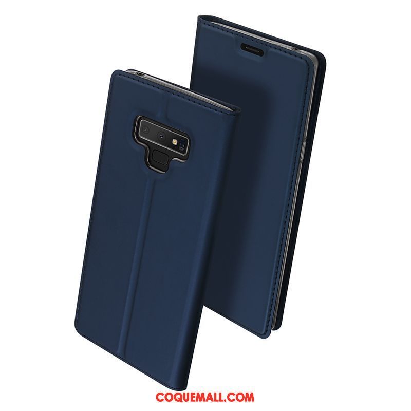 Étui Samsung Galaxy Note 9 Silicone Fluide Doux Clamshell, Coque Samsung Galaxy Note 9 Étui En Cuir Carte