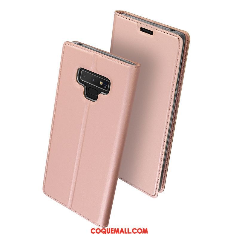 Étui Samsung Galaxy Note 9 Silicone Fluide Doux Clamshell, Coque Samsung Galaxy Note 9 Étui En Cuir Carte