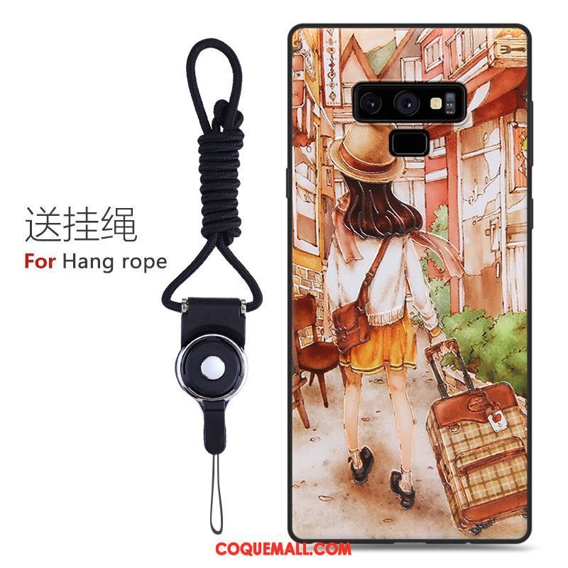 Étui Samsung Galaxy Note 9 Téléphone Portable Peinture Gaufrage, Coque Samsung Galaxy Note 9 Personnalité Étoile