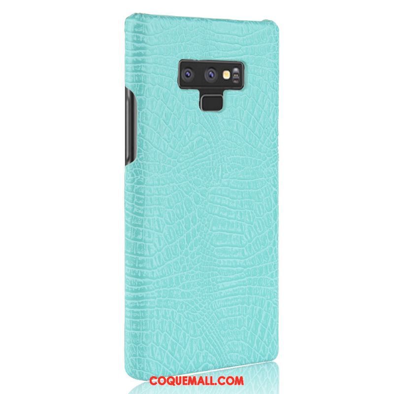 Étui Samsung Galaxy Note 9 Téléphone Portable Protection Cuir, Coque Samsung Galaxy Note 9 Difficile Rouge Orange