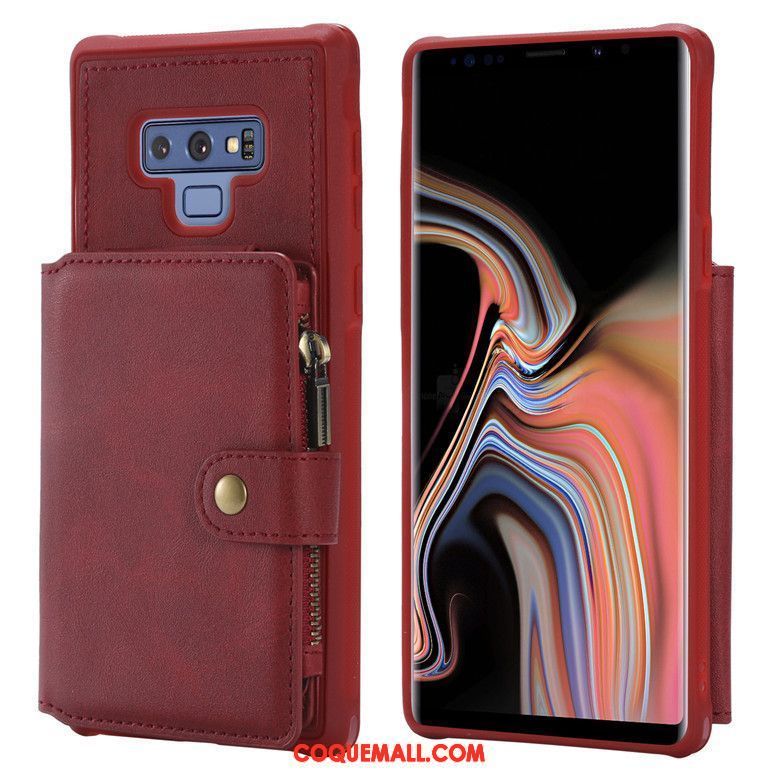 Étui Samsung Galaxy Note 9 Téléphone Portable Protection Tout Compris, Coque Samsung Galaxy Note 9 Incassable Rouge