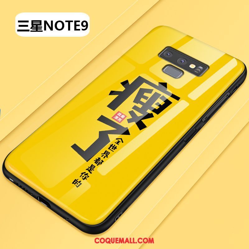 Étui Samsung Galaxy Note 9 Verre Trempé Personnalité Étoile, Coque Samsung Galaxy Note 9 Tendance Téléphone Portable