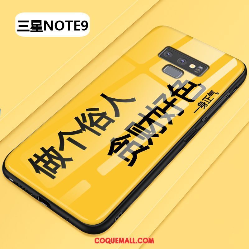 Étui Samsung Galaxy Note 9 Verre Trempé Personnalité Étoile, Coque Samsung Galaxy Note 9 Tendance Téléphone Portable