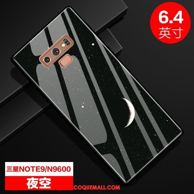 Étui Samsung Galaxy Note 9 Étoile Ciel Étoilé Verre, Coque Samsung Galaxy Note 9 Bleu Miroir