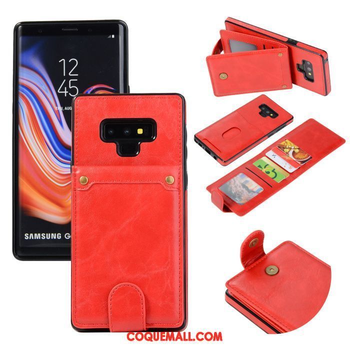 Étui Samsung Galaxy Note 9 Étoile Incassable Gris, Coque Samsung Galaxy Note 9 Tout Compris Étui En Cuir