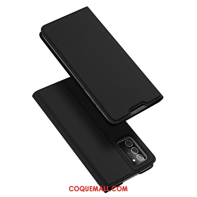 Étui Samsung Galaxy Note20 Ultra Magnétisme En Cuir Clamshell, Coque Samsung Galaxy Note20 Ultra Téléphone Portable Étoile