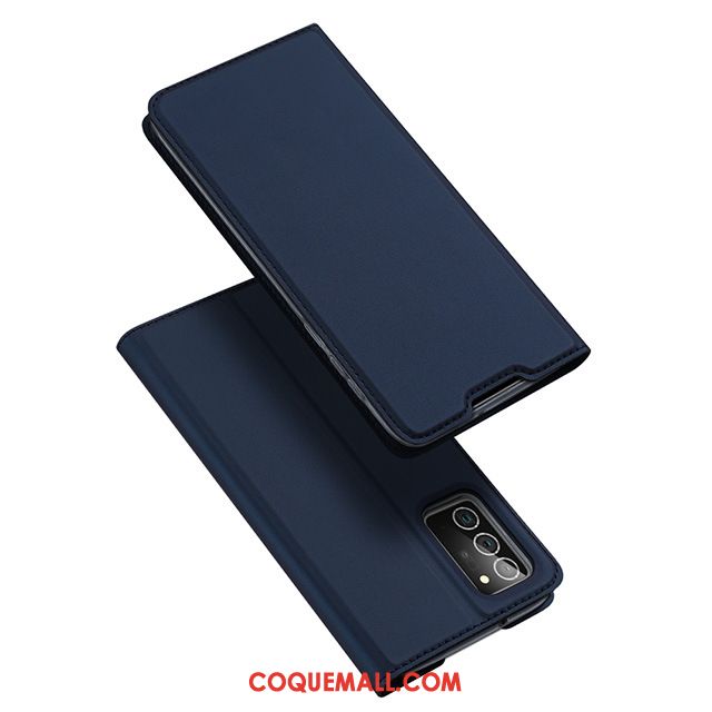 Étui Samsung Galaxy Note20 Ultra Magnétisme En Cuir Clamshell, Coque Samsung Galaxy Note20 Ultra Téléphone Portable Étoile