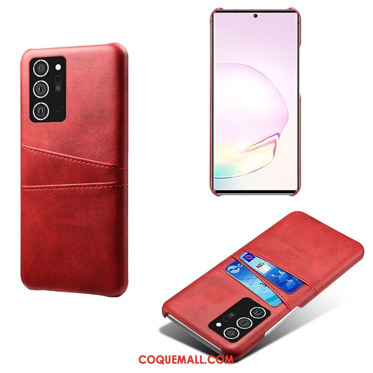 Étui Samsung Galaxy Note20 Ultra Sac Téléphone Portable Étoile, Coque Samsung Galaxy Note20 Ultra Rouge Personnalité