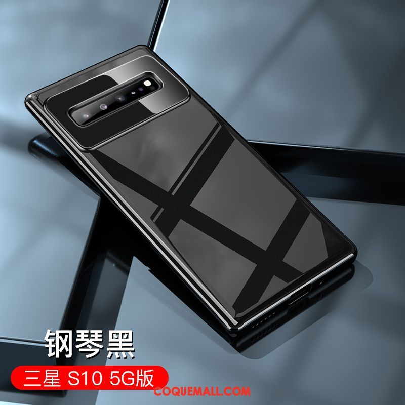 Étui Samsung Galaxy S10 5g Amoureux Verre Téléphone Portable, Coque Samsung Galaxy S10 5g Rouge Nouveau