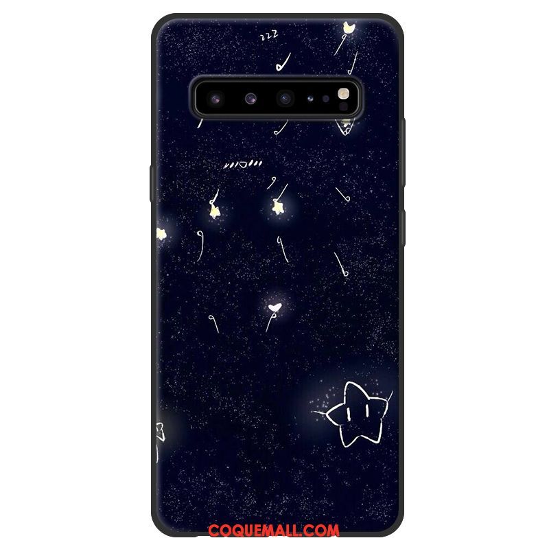 Étui Samsung Galaxy S10 5g Fluide Doux Délavé En Daim Rose, Coque Samsung Galaxy S10 5g Téléphone Portable Protection