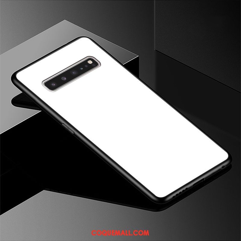 Étui Samsung Galaxy S10 5g Mode Noir Couleur Unie, Coque Samsung Galaxy S10 5g Fluide Doux Étoile