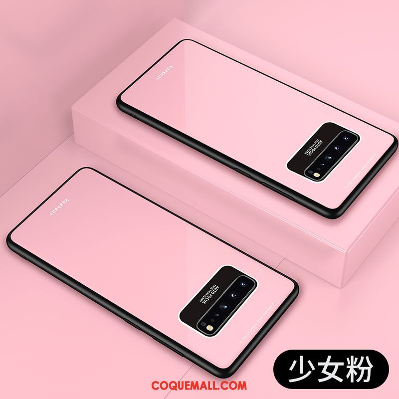 Étui Samsung Galaxy S10 5g Rouge Étoile Verre, Coque Samsung Galaxy S10 5g Nouveau Incassable