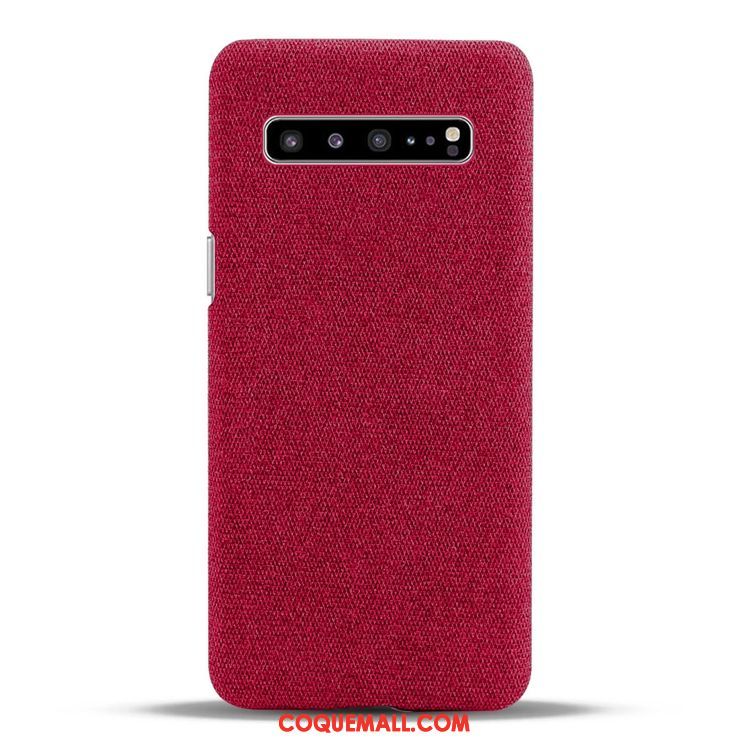 Étui Samsung Galaxy S10 5g Sac Délavé En Daim Étoile, Coque Samsung Galaxy S10 5g Bleu Téléphone Portable