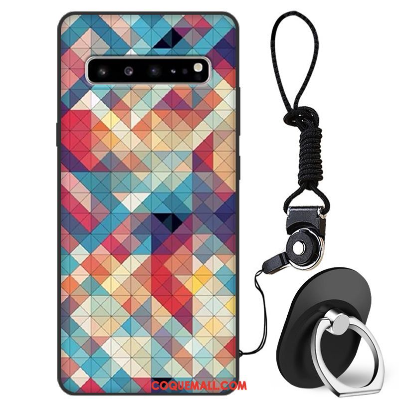 Étui Samsung Galaxy S10 5g Tout Compris Rouge Incassable, Coque Samsung Galaxy S10 5g Marque De Tendance Étoile