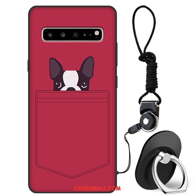 Étui Samsung Galaxy S10 5g Tout Compris Rouge Incassable, Coque Samsung Galaxy S10 5g Marque De Tendance Étoile