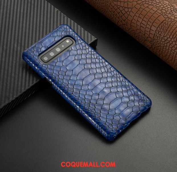 Étui Samsung Galaxy S10 5g Étoile Business Protection, Coque Samsung Galaxy S10 5g Téléphone Portable Bleu