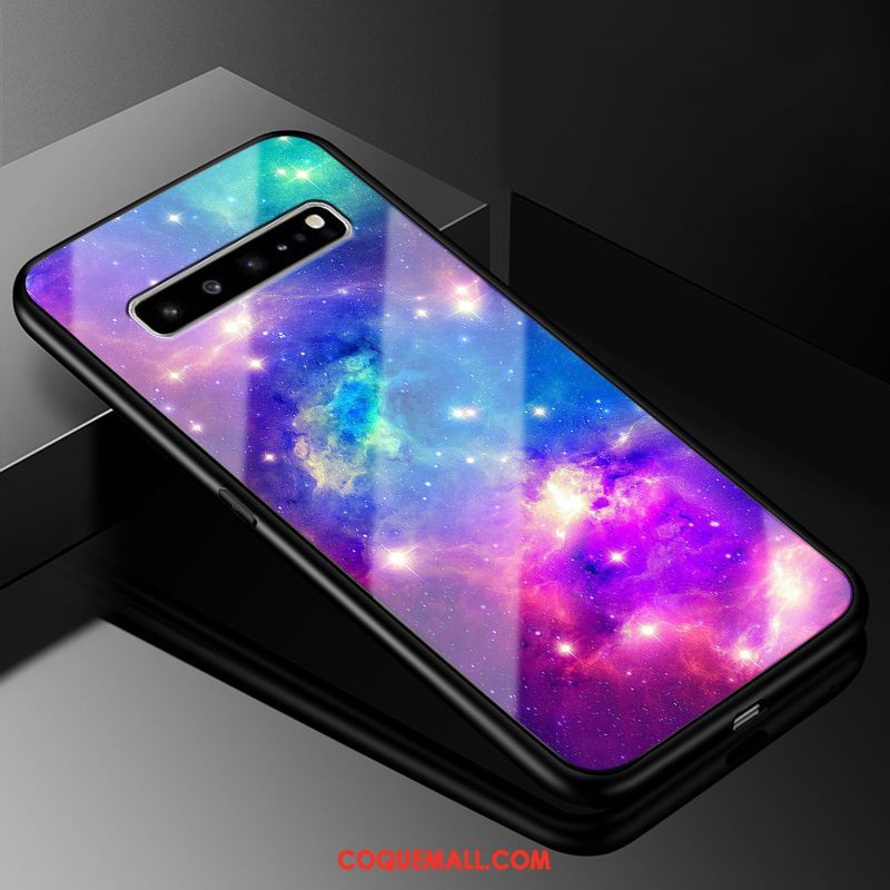 Étui Samsung Galaxy S10 5g Étoile Ciel Étoilé Personnalité, Coque Samsung Galaxy S10 5g Verre Protection