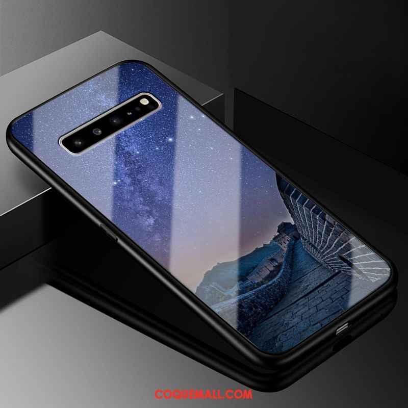 Étui Samsung Galaxy S10 5g Étoile Ciel Étoilé Personnalité, Coque Samsung Galaxy S10 5g Verre Protection