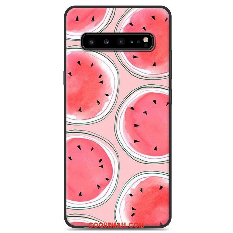 Étui Samsung Galaxy S10 5g Étoile Noir Silicone, Coque Samsung Galaxy S10 5g Téléphone Portable Personnalité