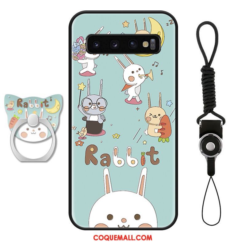 Étui Samsung Galaxy S10+ Amoureux Protection Chat, Coque Samsung Galaxy S10+ Net Rouge Téléphone Portable