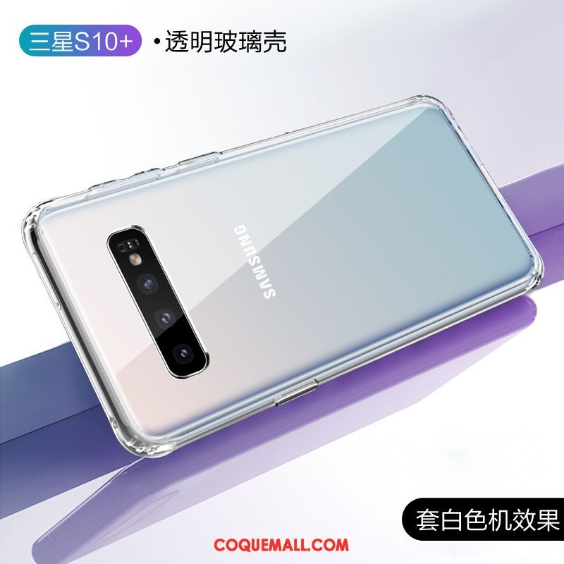 Étui Samsung Galaxy S10+ Blanc Marque De Tendance Créatif, Coque Samsung Galaxy S10+ Transparent Tout Compris