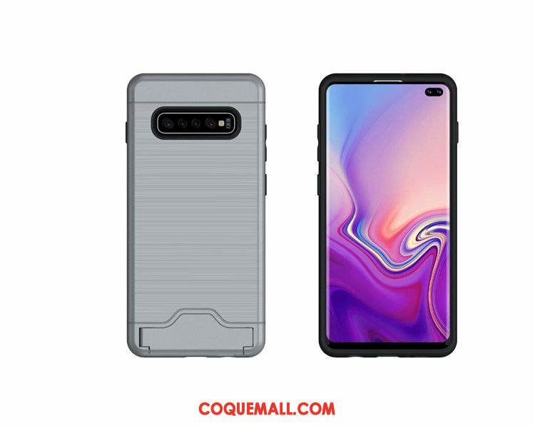 Étui Samsung Galaxy S10 Carte Étoile Téléphone Portable, Coque Samsung Galaxy S10 Gris Protection