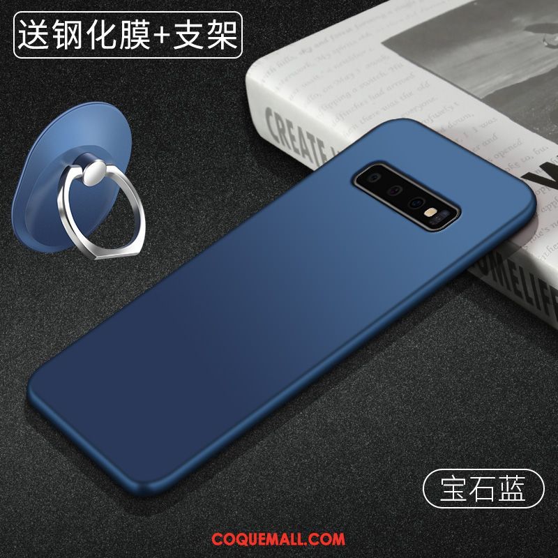 Étui Samsung Galaxy S10+ Créatif Étoile Délavé En Daim, Coque Samsung Galaxy S10+ Incassable Protection