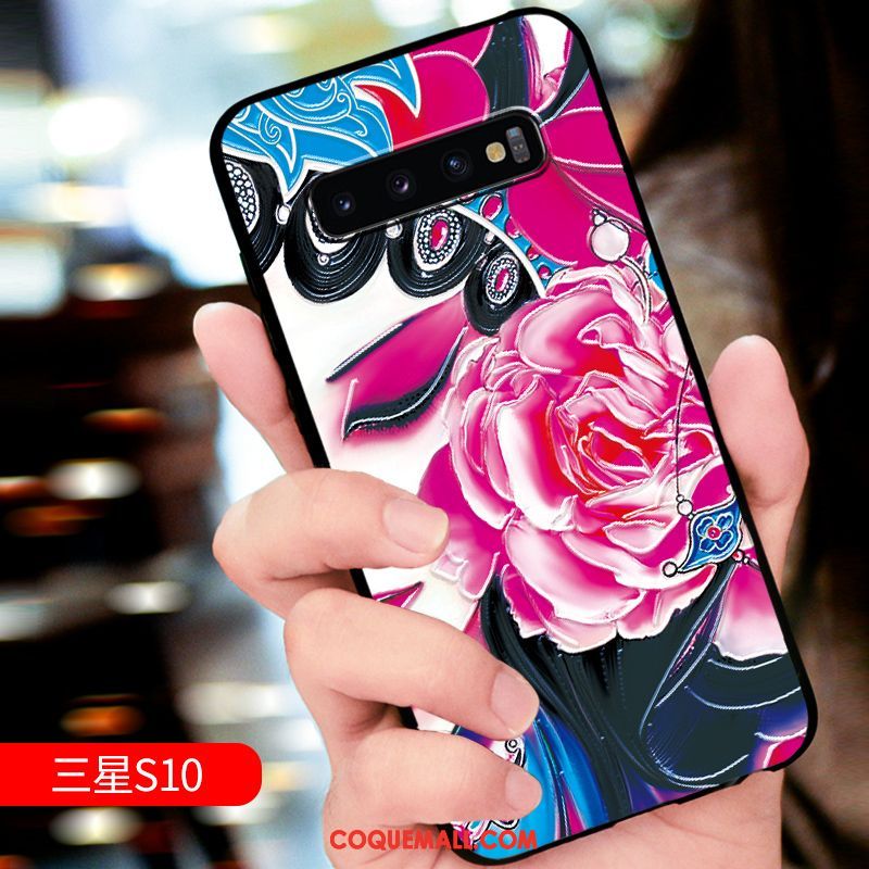 Étui Samsung Galaxy S10 Délavé En Daim Incassable Créatif, Coque Samsung Galaxy S10 Luxe Téléphone Portable