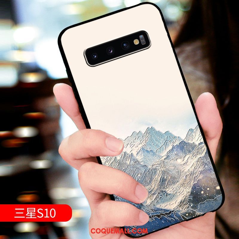 Étui Samsung Galaxy S10 Délavé En Daim Incassable Créatif, Coque Samsung Galaxy S10 Luxe Téléphone Portable