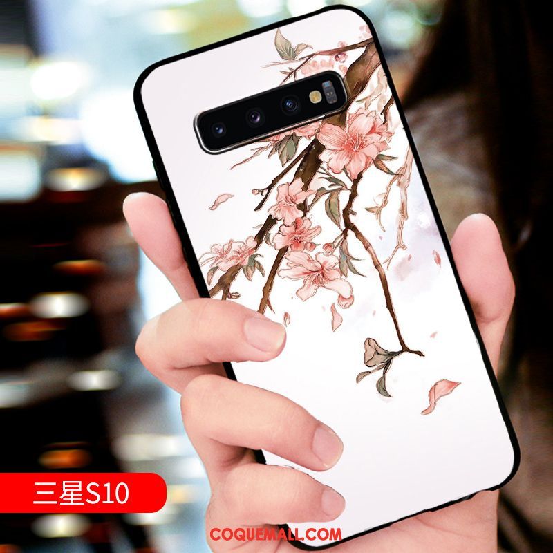 Étui Samsung Galaxy S10 Délavé En Daim Incassable Créatif, Coque Samsung Galaxy S10 Luxe Téléphone Portable