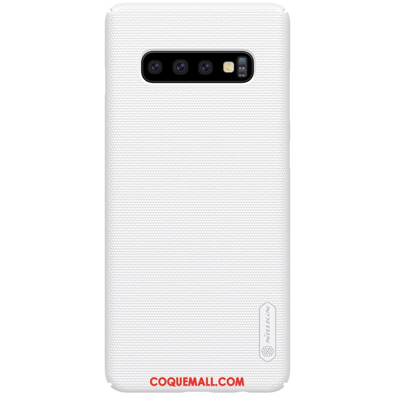 Étui Samsung Galaxy S10+ Délavé En Daim Incassable Téléphone Portable, Coque Samsung Galaxy S10+ Protection Tout Compris