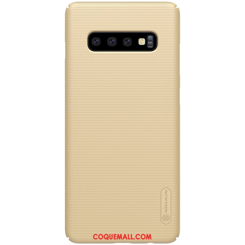 Étui Samsung Galaxy S10+ Délavé En Daim Incassable Téléphone Portable, Coque Samsung Galaxy S10+ Protection Tout Compris